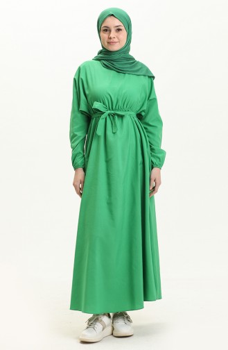 Grün Hijab Kleider 5423
