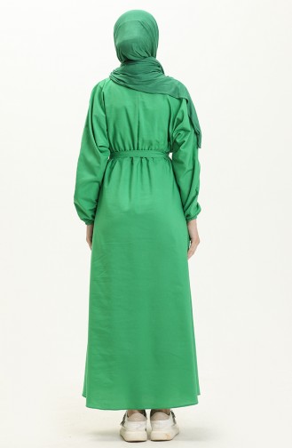 Grün Hijab Kleider 5423
