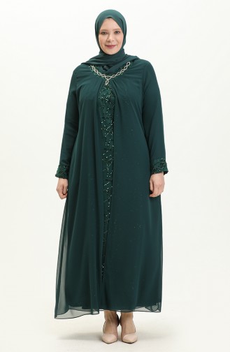 Habillé Hijab Vert emeraude 2218-01