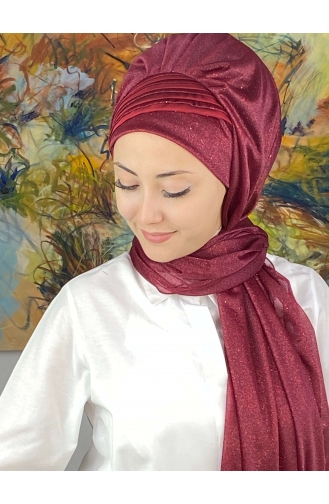 Turban Pret-a-Porter Bordeaux 4YDSAL1-10