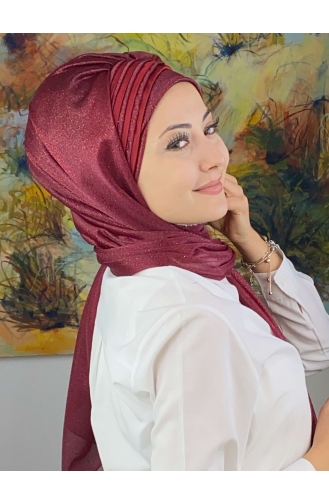 Turban Pret-a-Porter Bordeaux 4YDSAL1-10