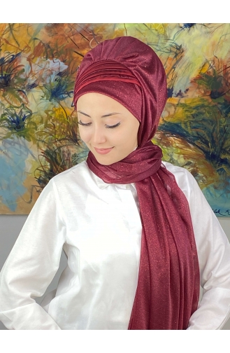 Turban Pret-a-Porter Bordeaux 4YDSAL1-10