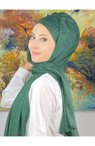 Smaragdgrün Praktischer Turban 4YDSAL1-11