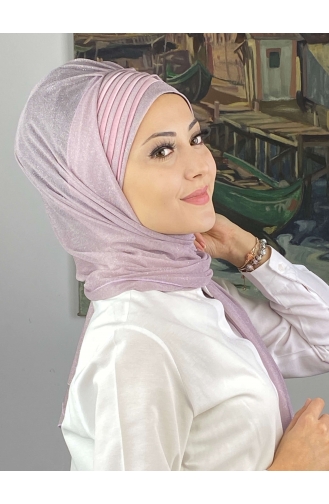 Light Lilac Ready to Wear Turban 4YDSAL1-01