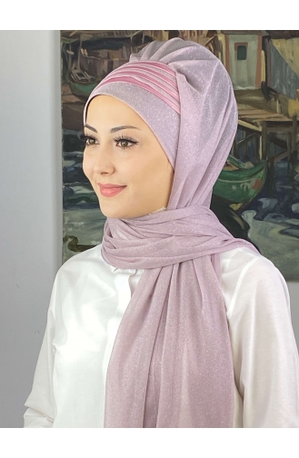 Light Lilac Ready to Wear Turban 4YDSAL1-01