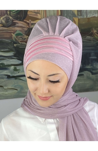 Light Lilac Ready to Wear Turban 4YDSAL1-01