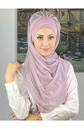 Light Lilac Ready to Wear Turban 4YDSAL1-01