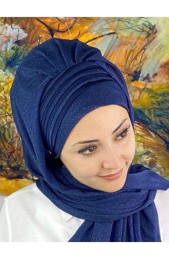 Turban Pret-a-Porter Bleu Marine 4YDSAL1-06