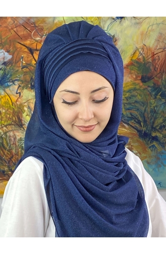 Dunkelblau Praktischer Turban 4YDSAL1-06