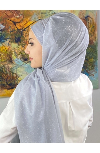 Light Gray Ready to Wear Turban 4YDSAL1-08