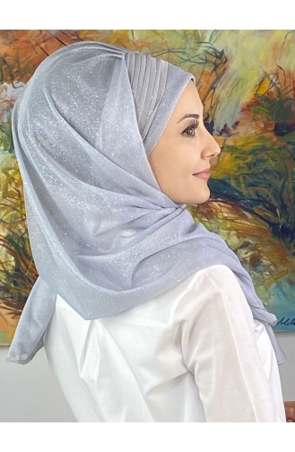 Light Gray Ready to Wear Turban 4YDSAL1-08