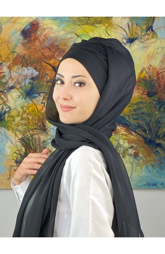 Black Ready to Wear Turban 4YDSAL27-14