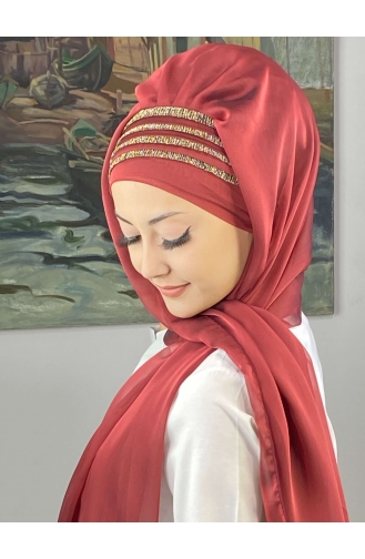Claret Red Ready to Wear Turban 4YDSAL27-15