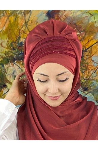 Turban Pret-a-Porter Bordeaux 4YDSAL27-04