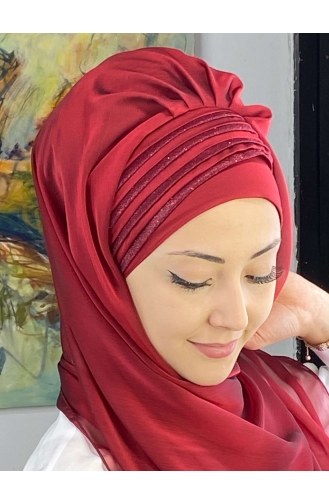 Turban Pret-a-Porter Bordeaux 4YDSAL27-04
