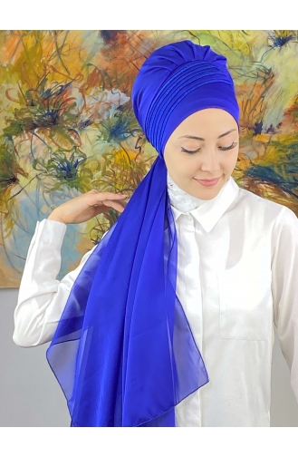 Saxon blue Ready to wear Turban 4YDSAL27-05