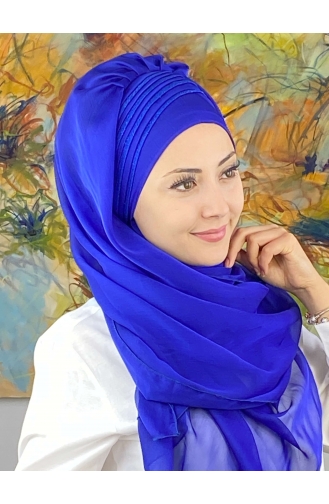 Saxon blue Ready to wear Turban 4YDSAL27-05