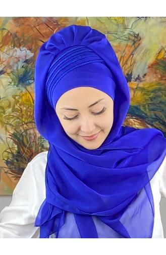 Saxon blue Ready to wear Turban 4YDSAL27-05