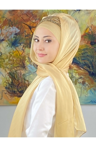 Light Gold Ready to wear Turban 4YDSAL27-09