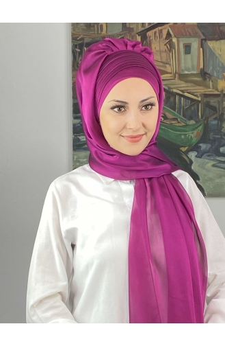 Fuchsia Ready to Wear Turban 4YDSAL15-10