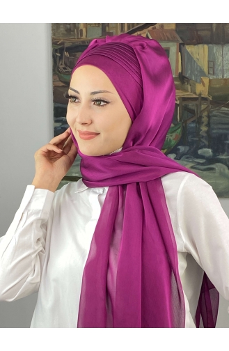 Fuchsia Ready to Wear Turban 4YDSAL15-10