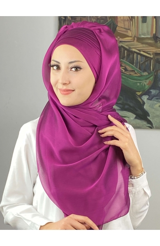 Fuchsia Ready to Wear Turban 4YDSAL15-10