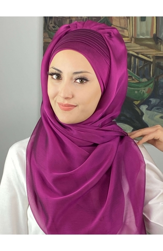 Fuchsia Ready to Wear Turban 4YDSAL15-10