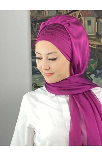 Fuchsia Ready to Wear Turban 4YDSAL15-10