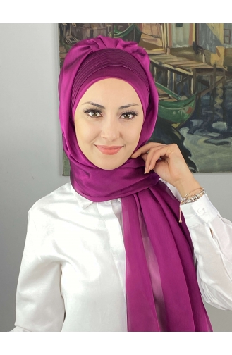 Fuchsia Ready to Wear Turban 4YDSAL15-10