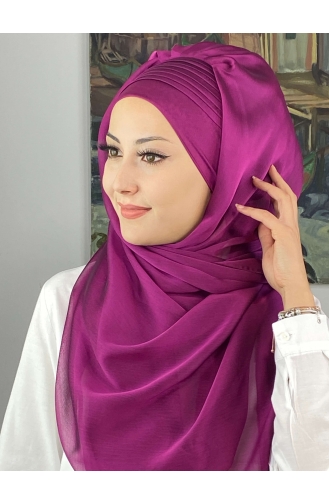 Fuchsia Ready to Wear Turban 4YDSAL15-10
