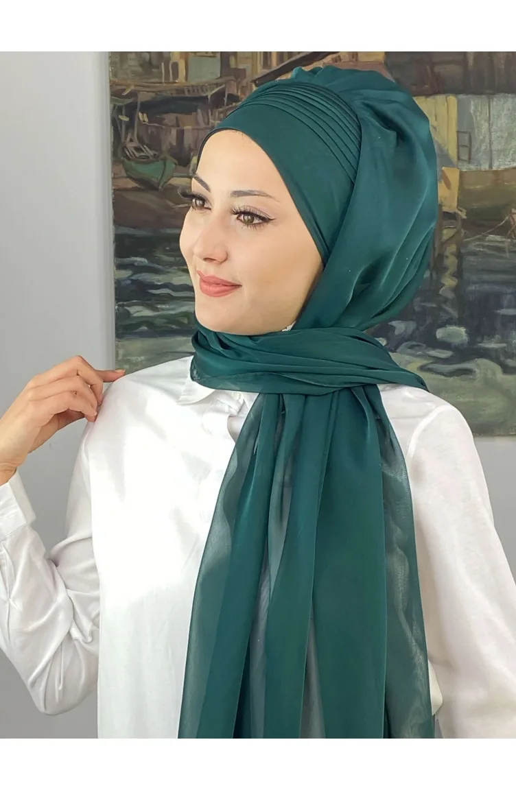 Smaragdgrün Praktischer Turban 4YDSAL15-01
