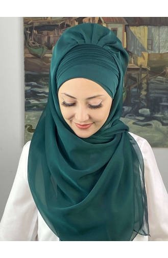 Turban Pret-a-Porter Vert emeraude 4YDSAL15-01