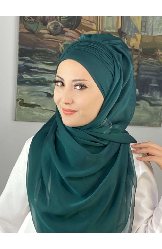 Turban Pret-a-Porter Vert emeraude 4YDSAL15-01