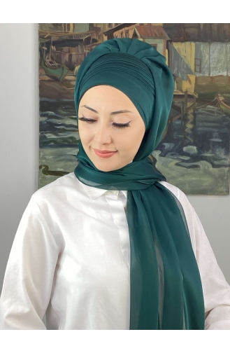 Turban Pret-a-Porter Vert emeraude 4YDSAL15-01