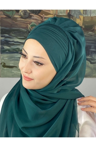 Turban Pret-a-Porter Vert emeraude 4YDSAL15-01