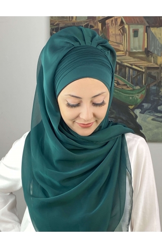 Turban Pret-a-Porter Vert emeraude 4YDSAL15-01