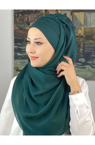 Turban Pret-a-Porter Vert emeraude 4YDSAL15-01