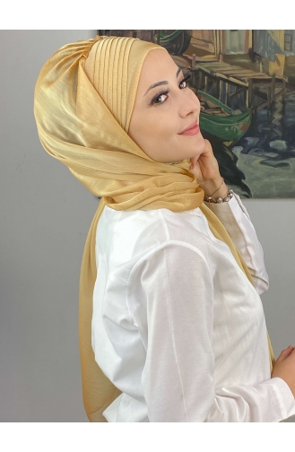 Light Gold Ready to wear Turban 4YDSAL15-04