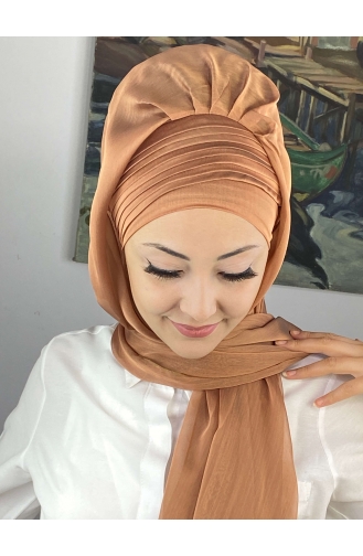 Turban Pret-a-Porter Couleur cuivre 4YDSAL15-06