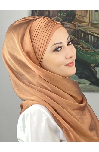 Turban Pret-a-Porter Couleur cuivre 4YDSAL15-06