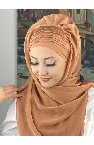 Turban Pret-a-Porter Couleur cuivre 4YDSAL15-06