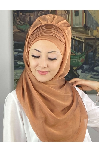 Turban Pret-a-Porter Couleur cuivre 4YDSAL15-06