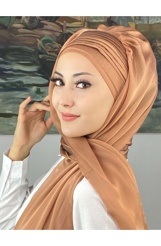 Turban Pret-a-Porter Couleur cuivre 4YDSAL15-06