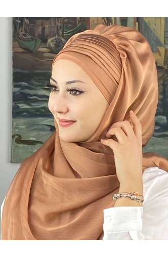 Turban Pret-a-Porter Couleur cuivre 4YDSAL15-06