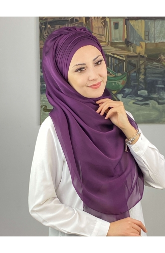 Dunkelviolett Praktischer Turban 4YDSAL15-08