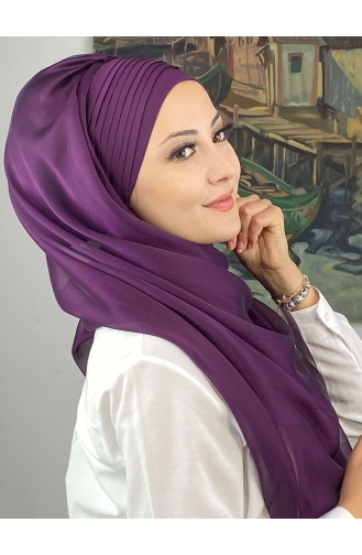 Dunkelviolett Praktischer Turban 4YDSAL15-08