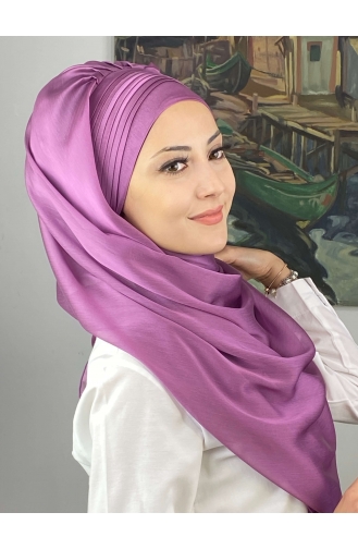 Lilac Color Ready to Wear Turban 4YDSAL15-09