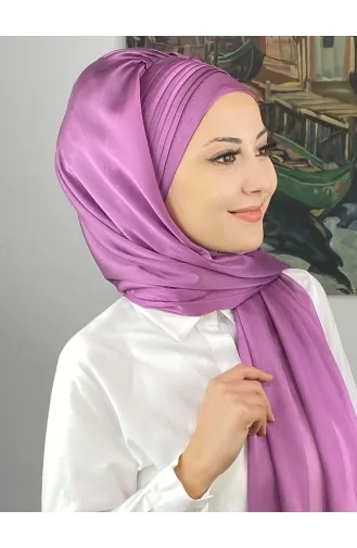 Turban Pret-a-Porter Couleur Lilas 4YDSAL15-09