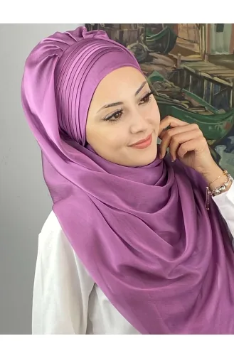 Turban Pret-a-Porter Couleur Lilas 4YDSAL15-09