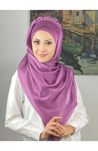 Lilac Color Ready to Wear Turban 4YDSAL15-09